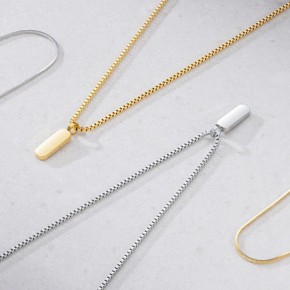 Minimal Pendant Necklace Duo