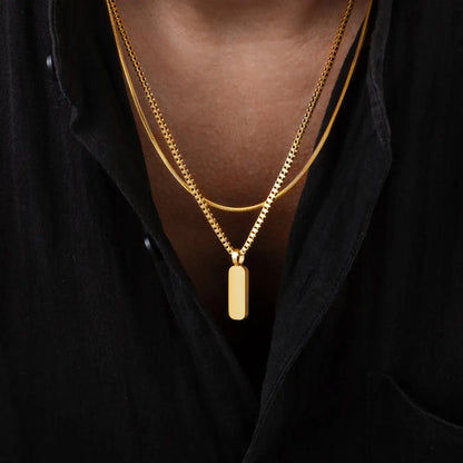 Minimal Pendant Necklace Duo