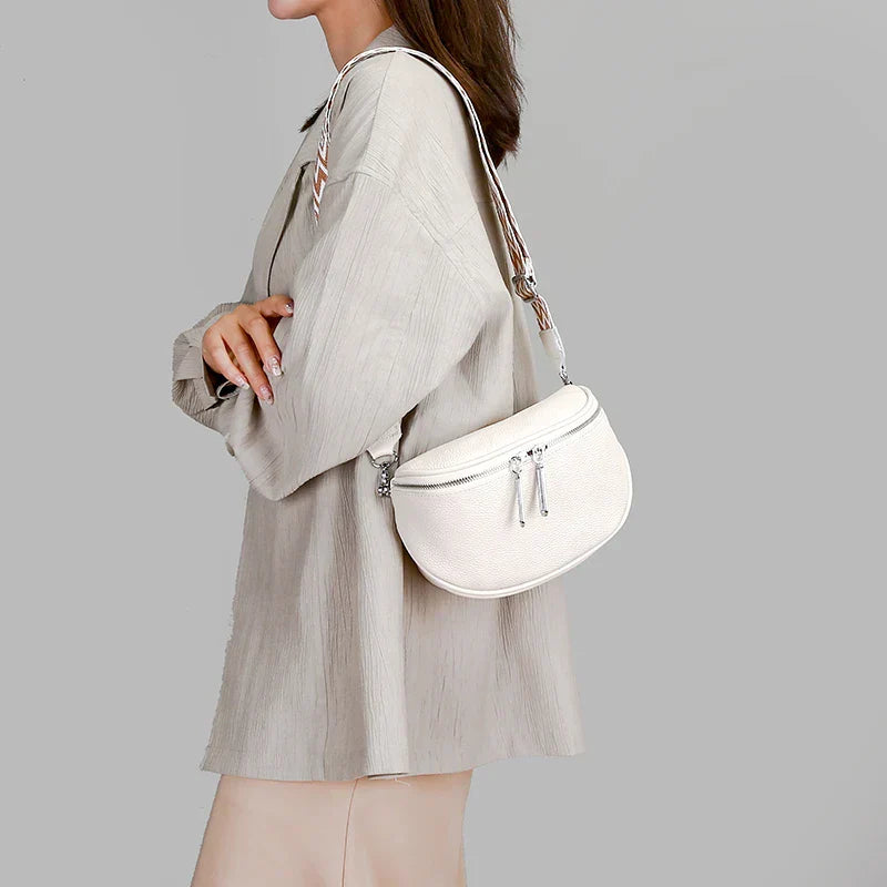 Aurélien | Rosy Leather Crossbody Bag