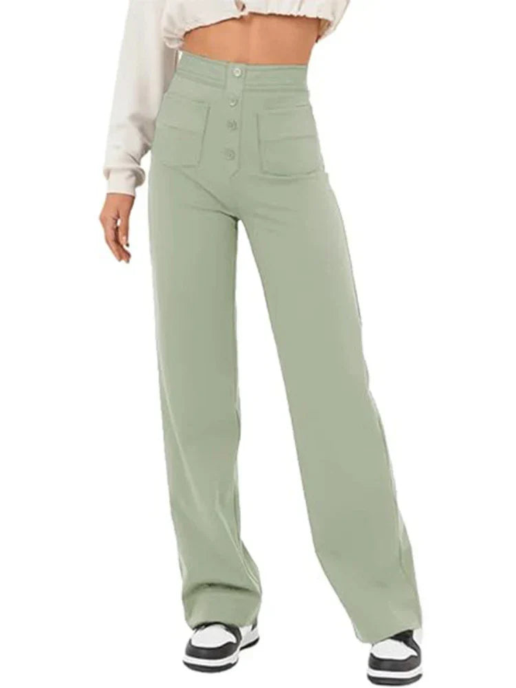 Aurélien | Stylish High-Waisted Trousers with Elastic