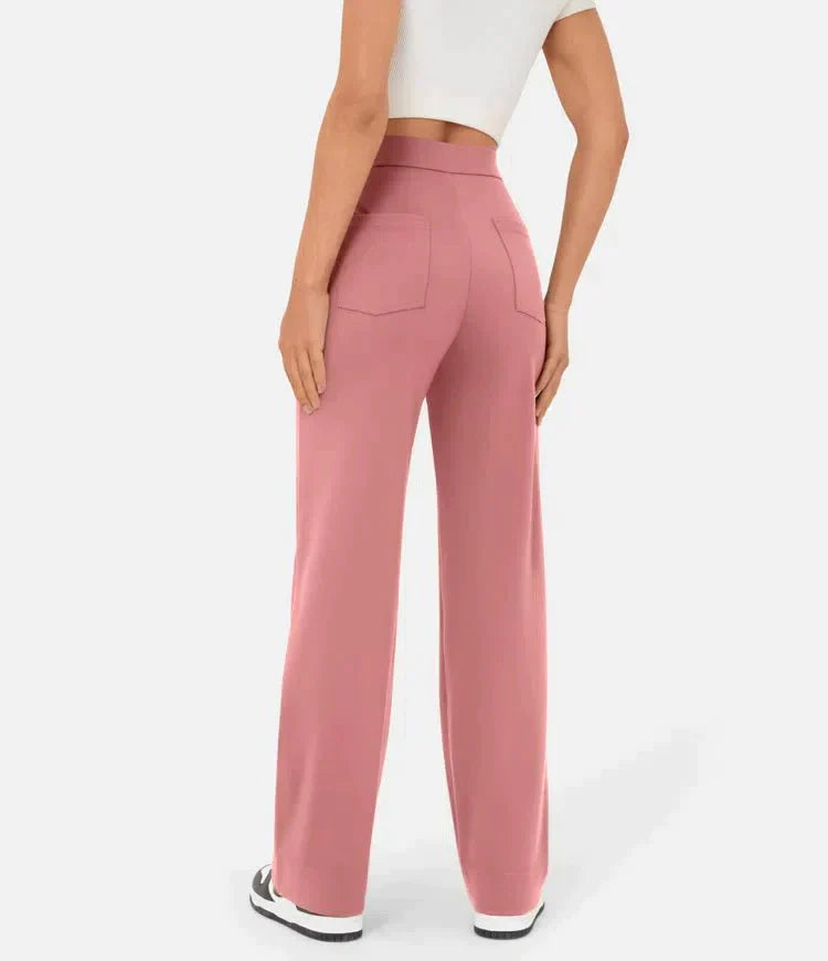 Aurélien | High-Waisted Elastic Casual Trousers for Miss
