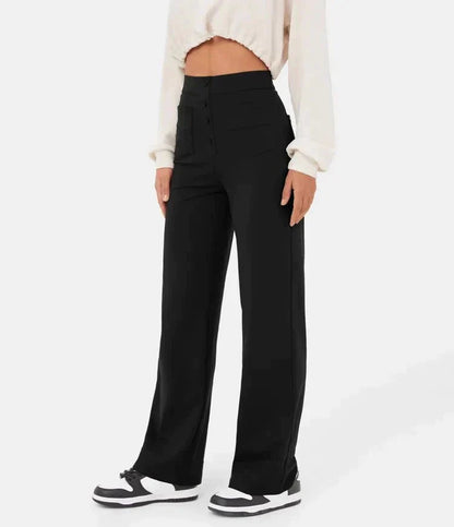 Aurélien | High-Waisted Elastic Casual Trousers for Miss